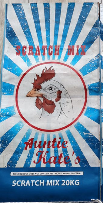 Avigrain Auntie Kates Poultry Scratch Mix 20kg (WAREHOUSE PICK UP & LOCAL DELIVERY ONLY)