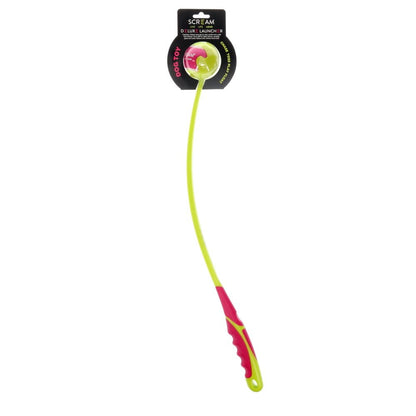 Scream Deluxe Grip Ball Launcher Medium Green/Pink 65cm