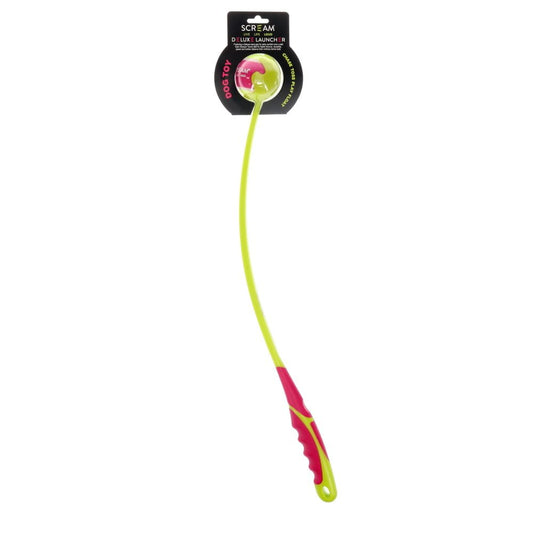 Scream Deluxe Grip Ball Launcher Medium Green/Pink 65cm