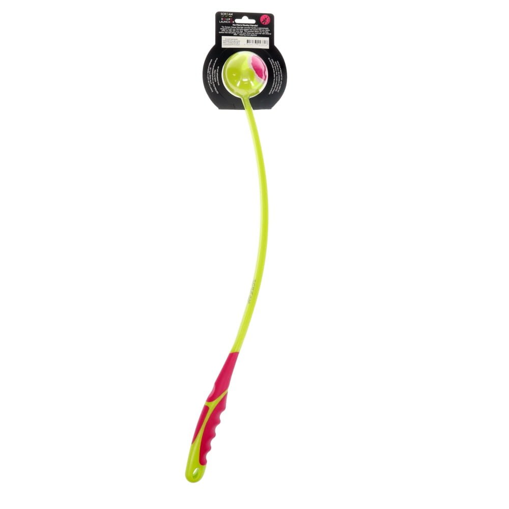 Scream Deluxe Grip Ball Launcher Medium Green/Pink 65cm