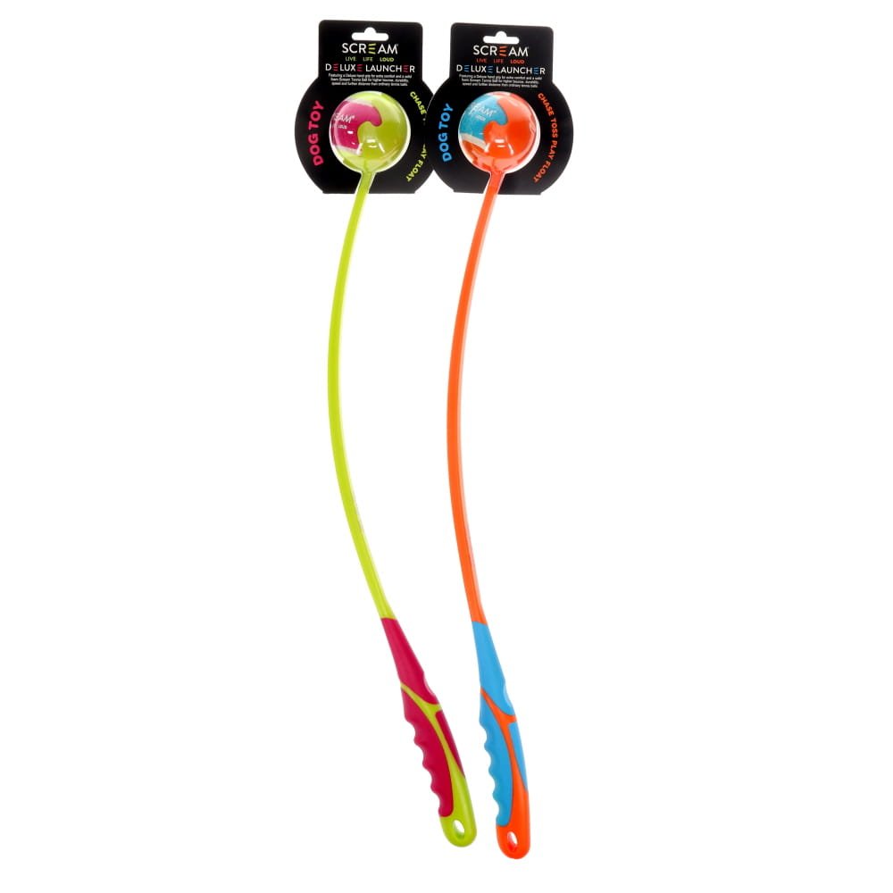Scream Deluxe Grip Ball Launcher Medium Orange/Blue 65cm