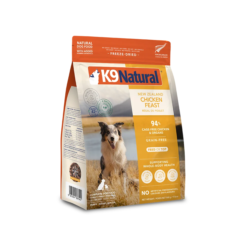 K9 Natural Chicken Feast Freeze-Dried Dog Food