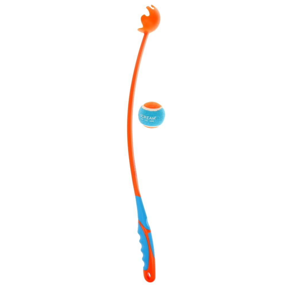 Scream Deluxe Grip Ball Launcher Medium Orange/Blue 65cm