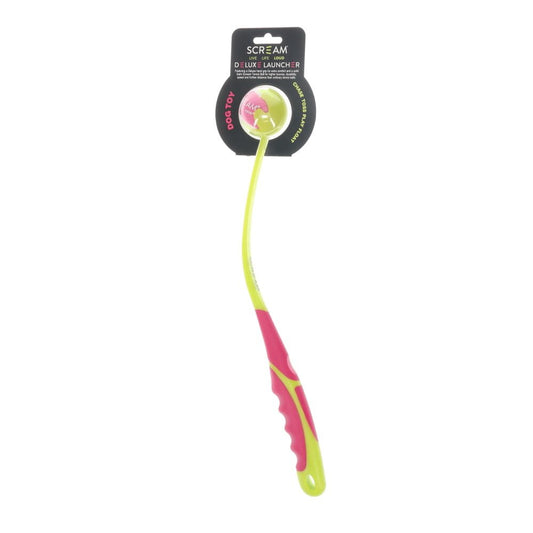 Scream Deluxe Grip Ball Launcher Small Green/Pink 46cm