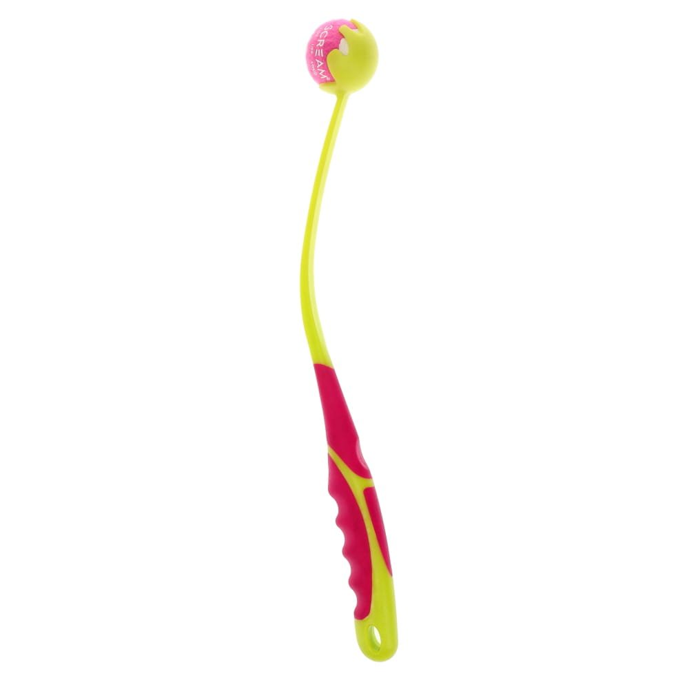 Scream Deluxe Grip Ball Launcher Small Green/Pink 46cm