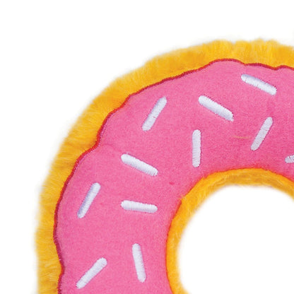 ZippyPaws Donutz Strawberry Dog Toy