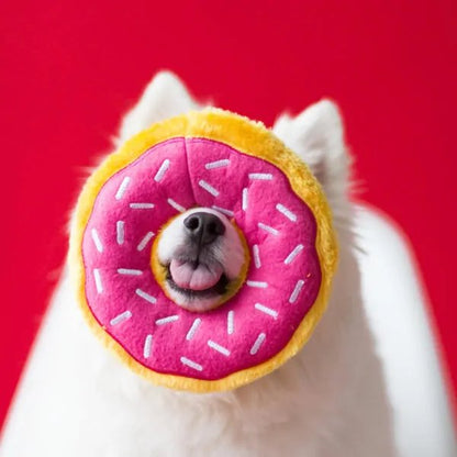 ZippyPaws Donutz Strawberry Dog Toy