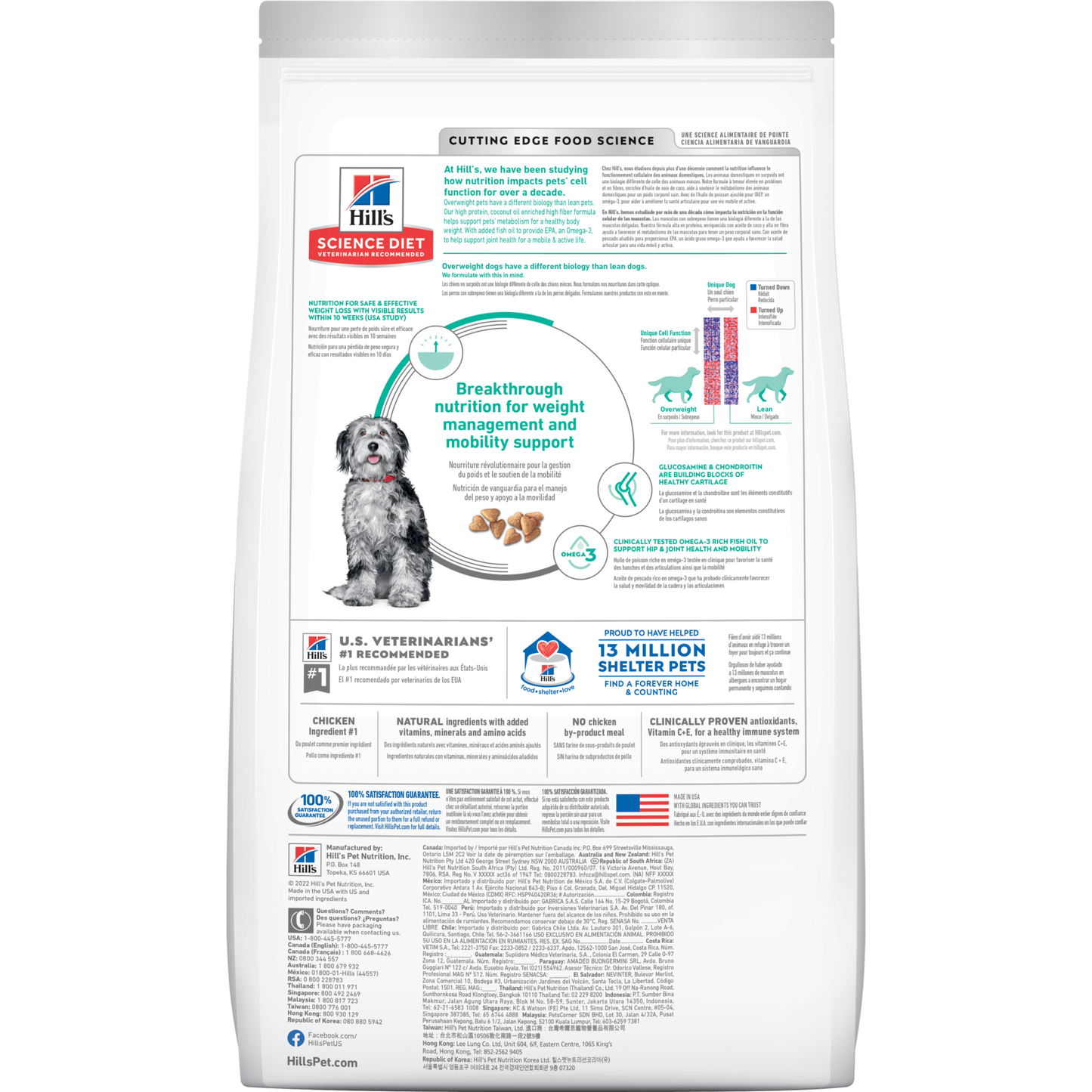 Hill's Science Diet Adult Perfect Weight + Joint Support Dry Dog Food