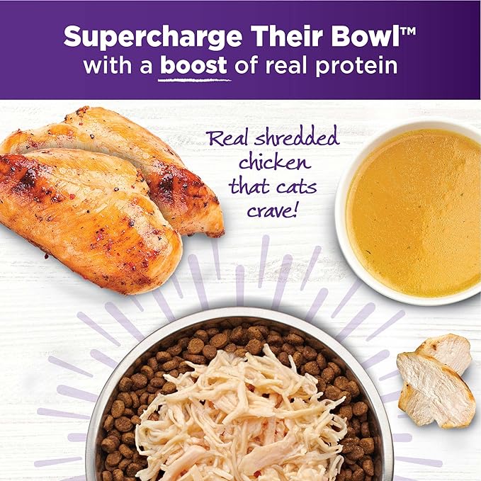 Wellness Bowl Boosters Shreds with Broth Shredded Boneless Chicken Recipe in Broth