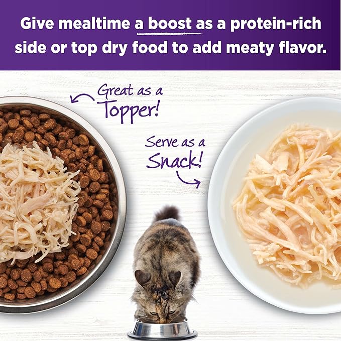Wellness Bowl Boosters Shreds with Broth Shredded Boneless Chicken Recipe in Broth