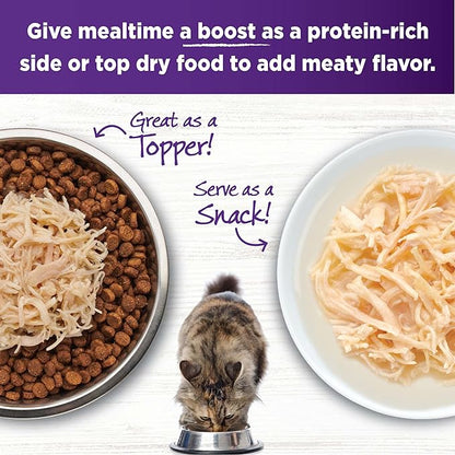 Wellness Bowl Boosters Shreds with Broth Shredded Boneless Chicken Recipe in Broth