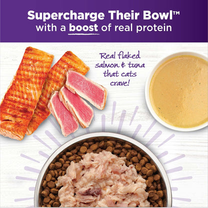 Wellness Bowl Boosters Shreds with Broth Flaked Wild Salmon & Tuna Recipe in Broth