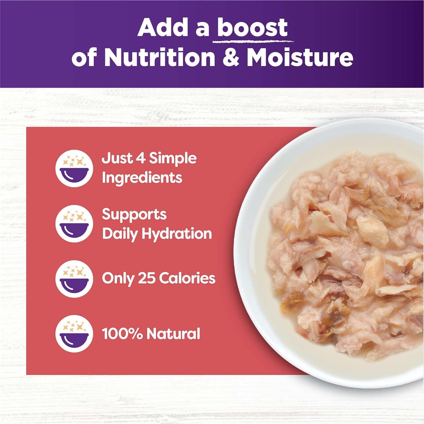Wellness Bowl Boosters Shreds with Broth Flaked Wild Salmon & Tuna Recipe in Broth