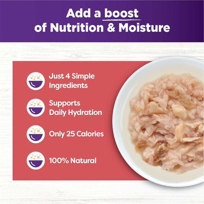 Wellness Bowl Boosters Shreds with Broth Flaked Wild Salmon & Tuna Recipe in Broth