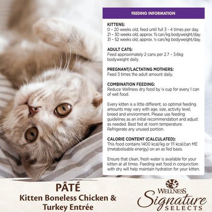 Wellness Core Signature Selects for Kitten Chicken & Turkey Entree Pate
