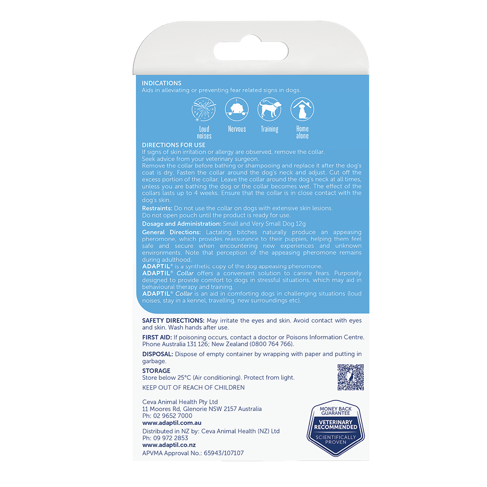 Adaptil Calm On-The-Go Collar Very Small to Small 45cm