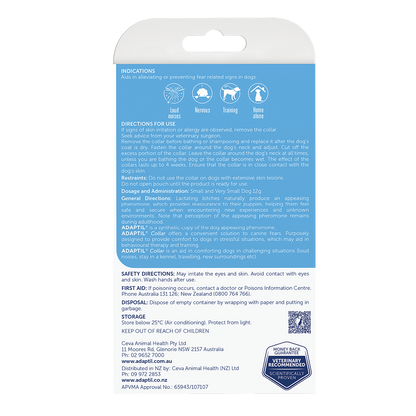 Adaptil Calm On-The-Go Collar Very Small to Small 45cm