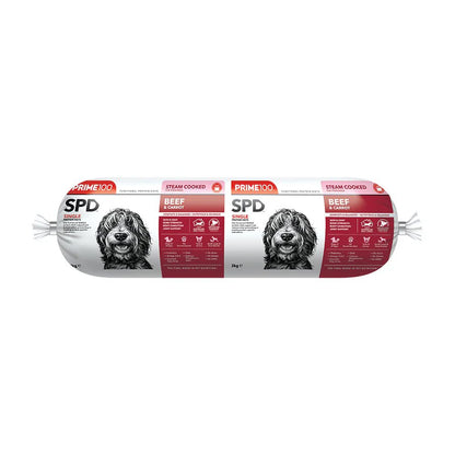 Prime100 SPD Beef & Carrot Dog Food Roll