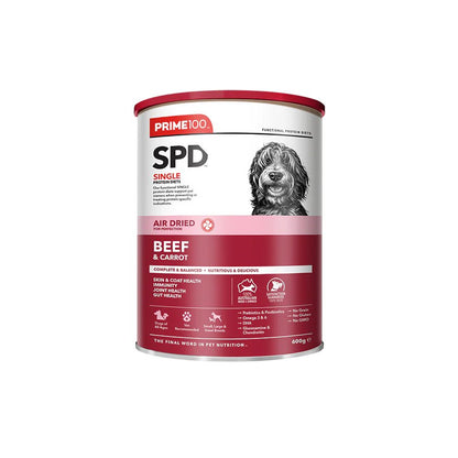 Prime100 SPD Air Dried Beef & Carrot for Adult Dogs