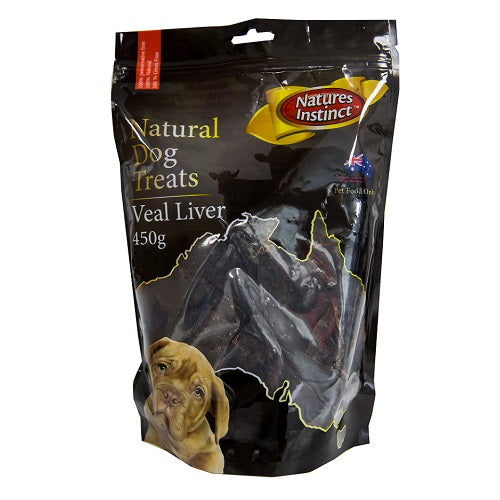 Natures Instinct Natural Dog Treats Veal Liver 450g