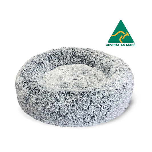 Superior Pet Goods Curl Up Cloud Calming Dog Bed Dove Grey