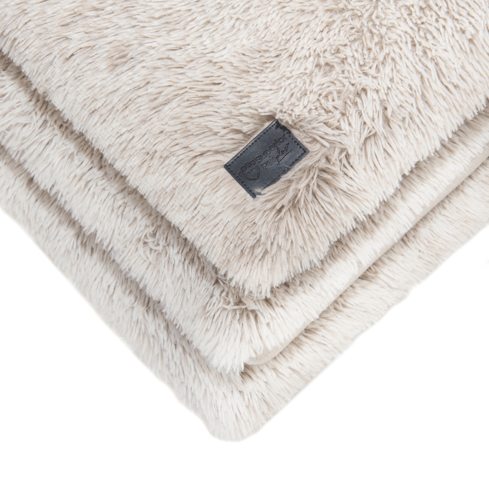 Superior Pet Goods Ortho Calming Dog Mat Water-Resistant Aspen Faux Fur