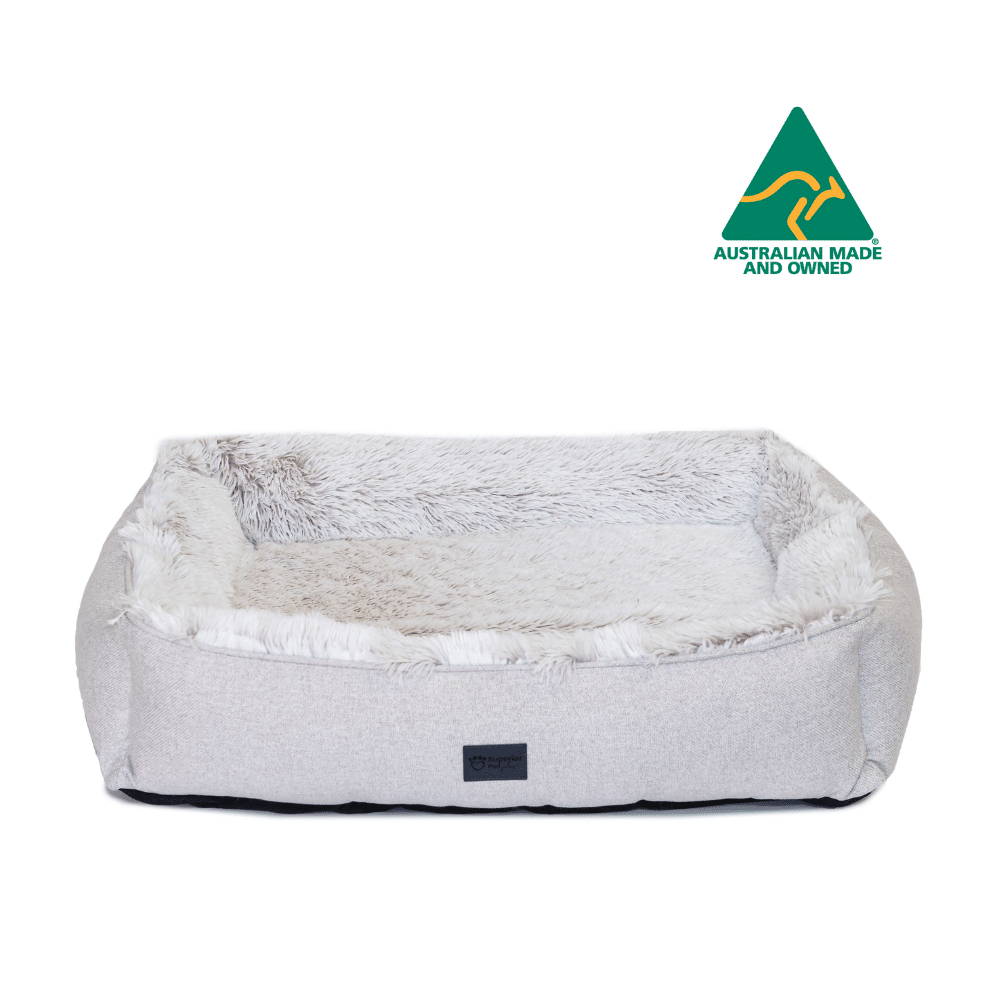Superior Pet Goods Ortho Dog Lounger Aspen Faux Fur
