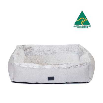 Superior Pet Goods Ortho Dog Lounger Aspen Faux Fur