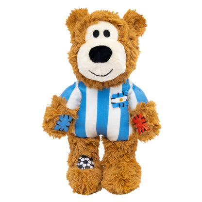 KONG Wild Knots Soccer Teddy Argentina Medium Limited Edition
