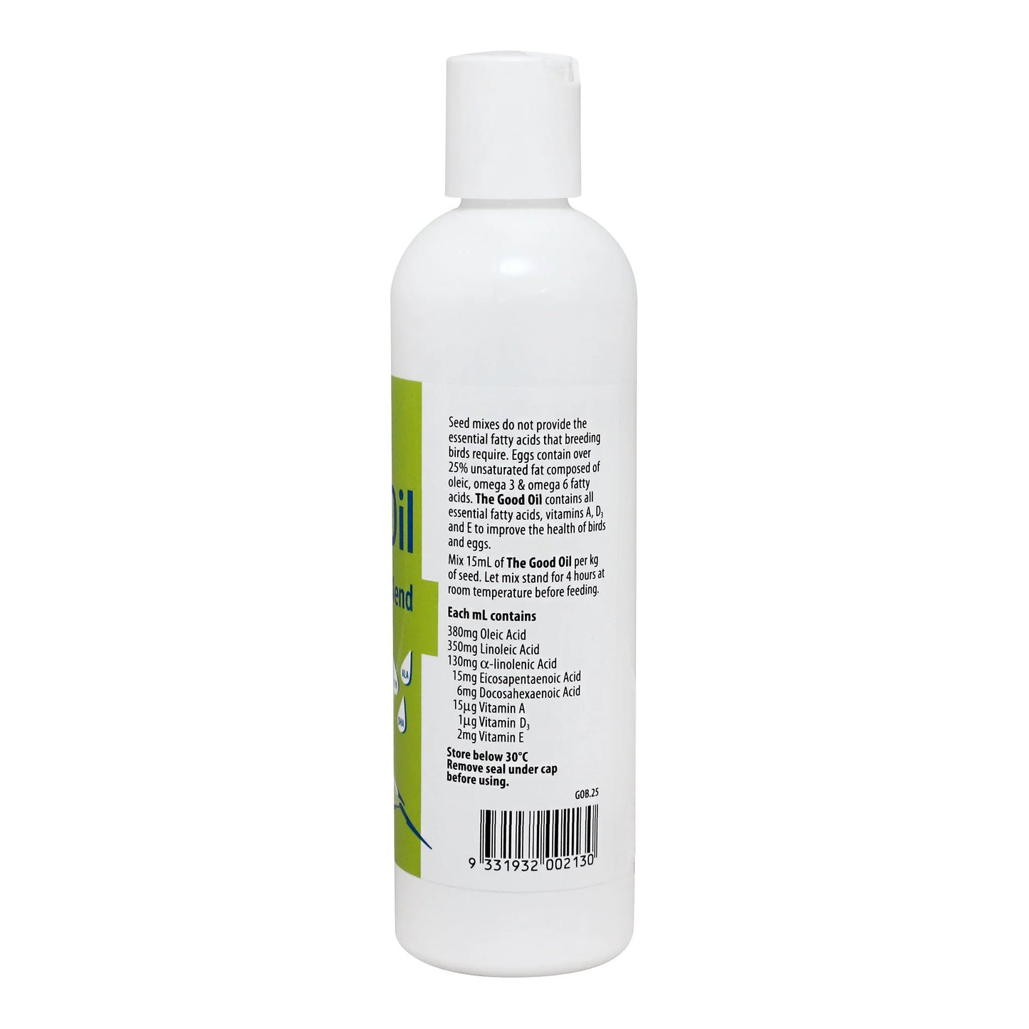 Passwell The Good Oil For Bird Omega 3 & 6 Blends