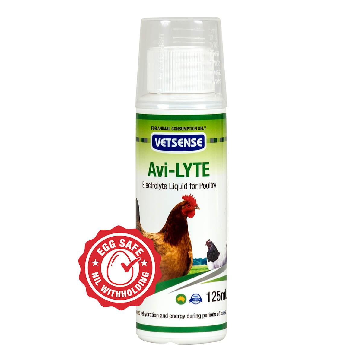 Vetsense Avi-Lyte Electrolyte Liquid For Poultry 125ml