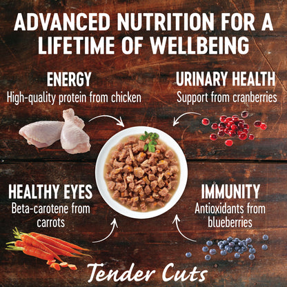Wellness Core Tender Cuts for Cats Chicken & Salmon in Savoury Gravy