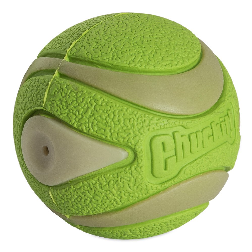 Chuckit! Max Glow Ultra Squeaker Ball Medium