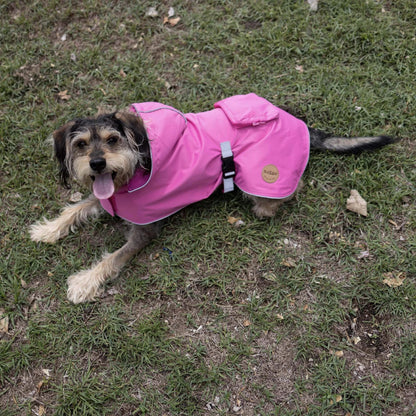 Kazoo Rainy Days Dog Raincoat Pink