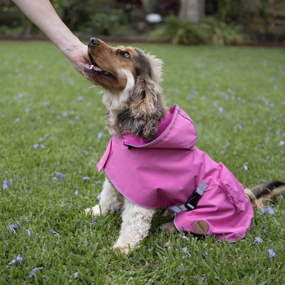 Kazoo Rainy Days Dog Raincoat Pink