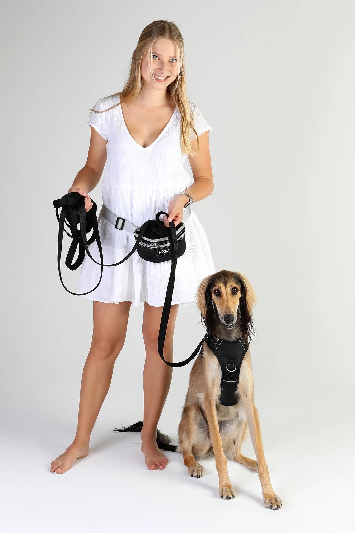 DOOG Training Leash Extra Long Black