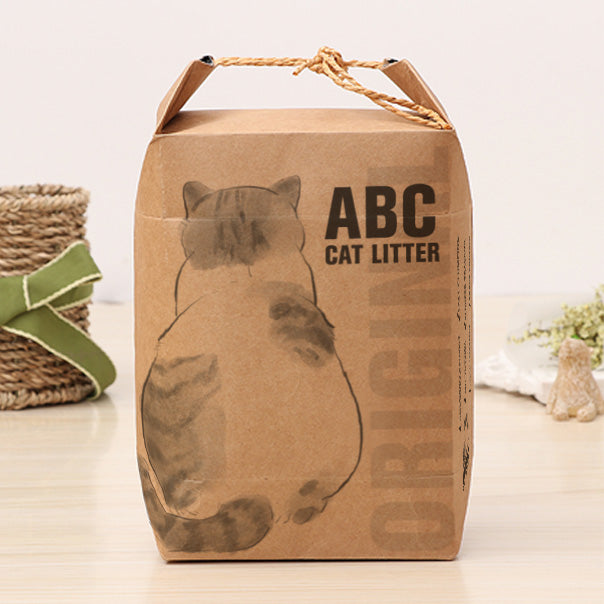 ABC Vegan Cat Litter Natural Scent Biodegradable, Clumpable & Flushable 4kg