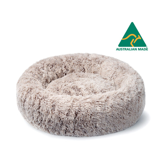 Superior Pet Goods Curl Up Cloud Calming Dog Bed Sable