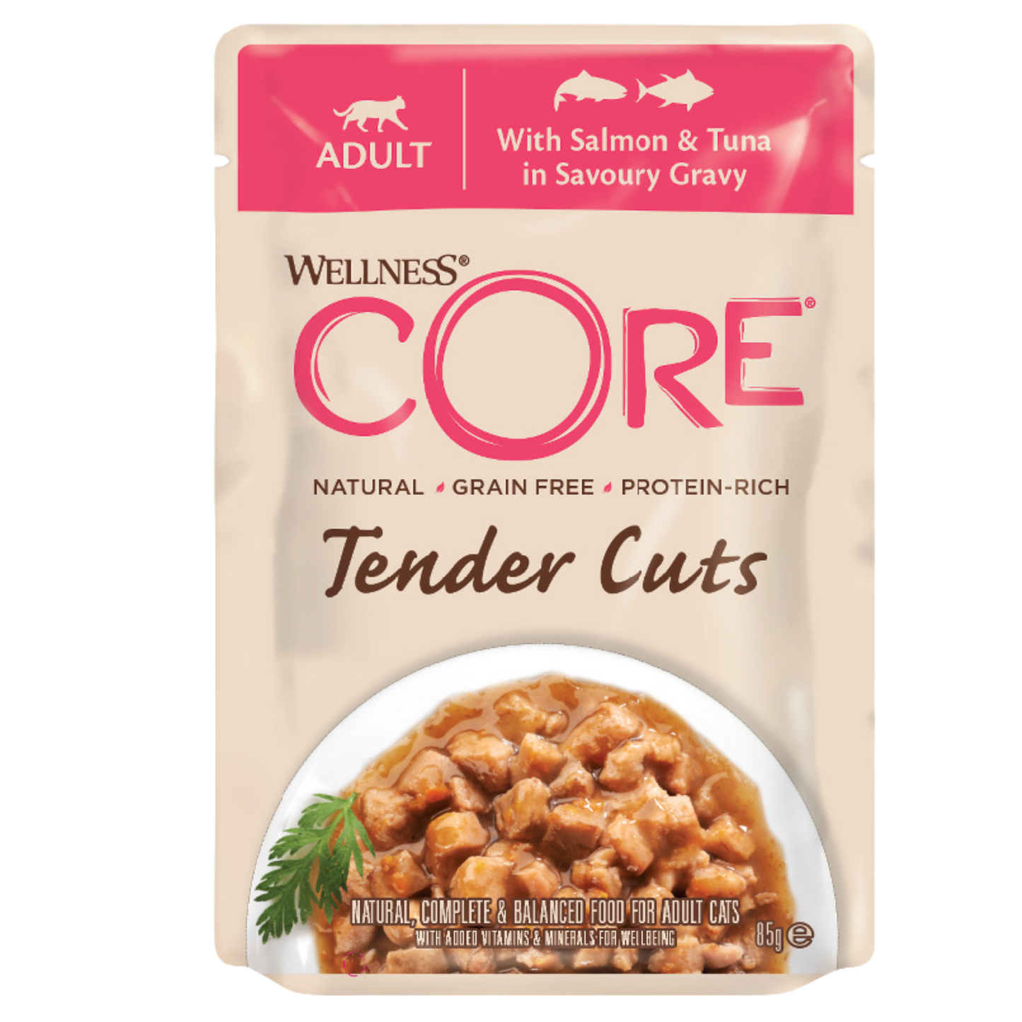 Wellness Core Tender Cuts for Cats Salmon & Tuna in Savoury Gravy