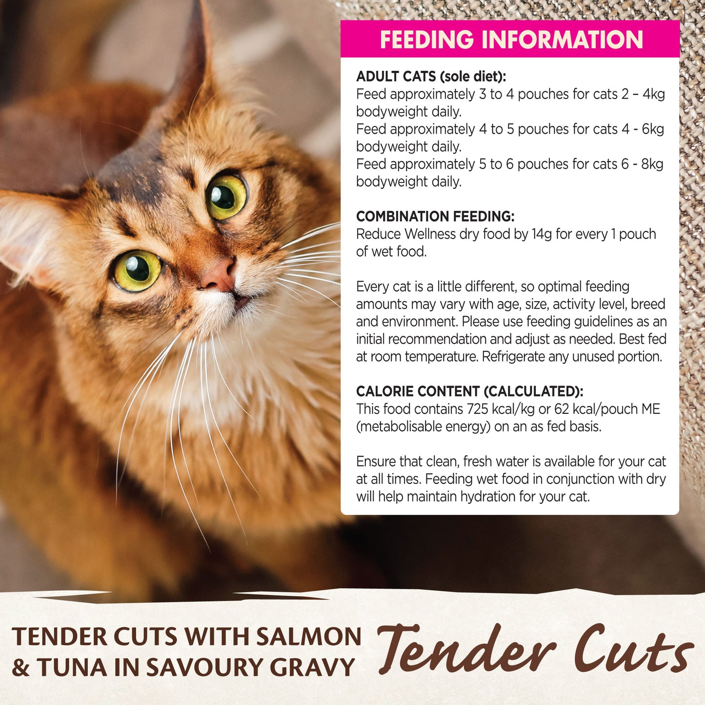 Wellness Core Tender Cuts for Cats Salmon & Tuna in Savoury Gravy