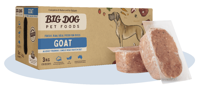 Big Dog Goat Raw Dog Food (12x250g/3kg)