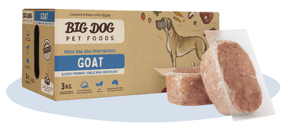Big Dog Goat Raw Dog Food (12x250g/3kg)