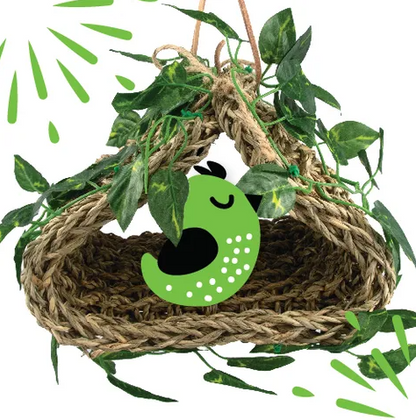 Bainbridge Naturals Bird Toy Seagrass Hanging Hideout