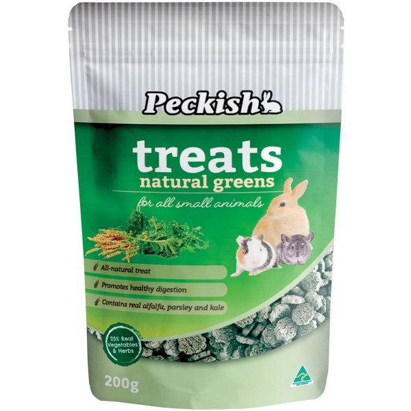 Peckish Small Animal Treats Natural Greens 200g