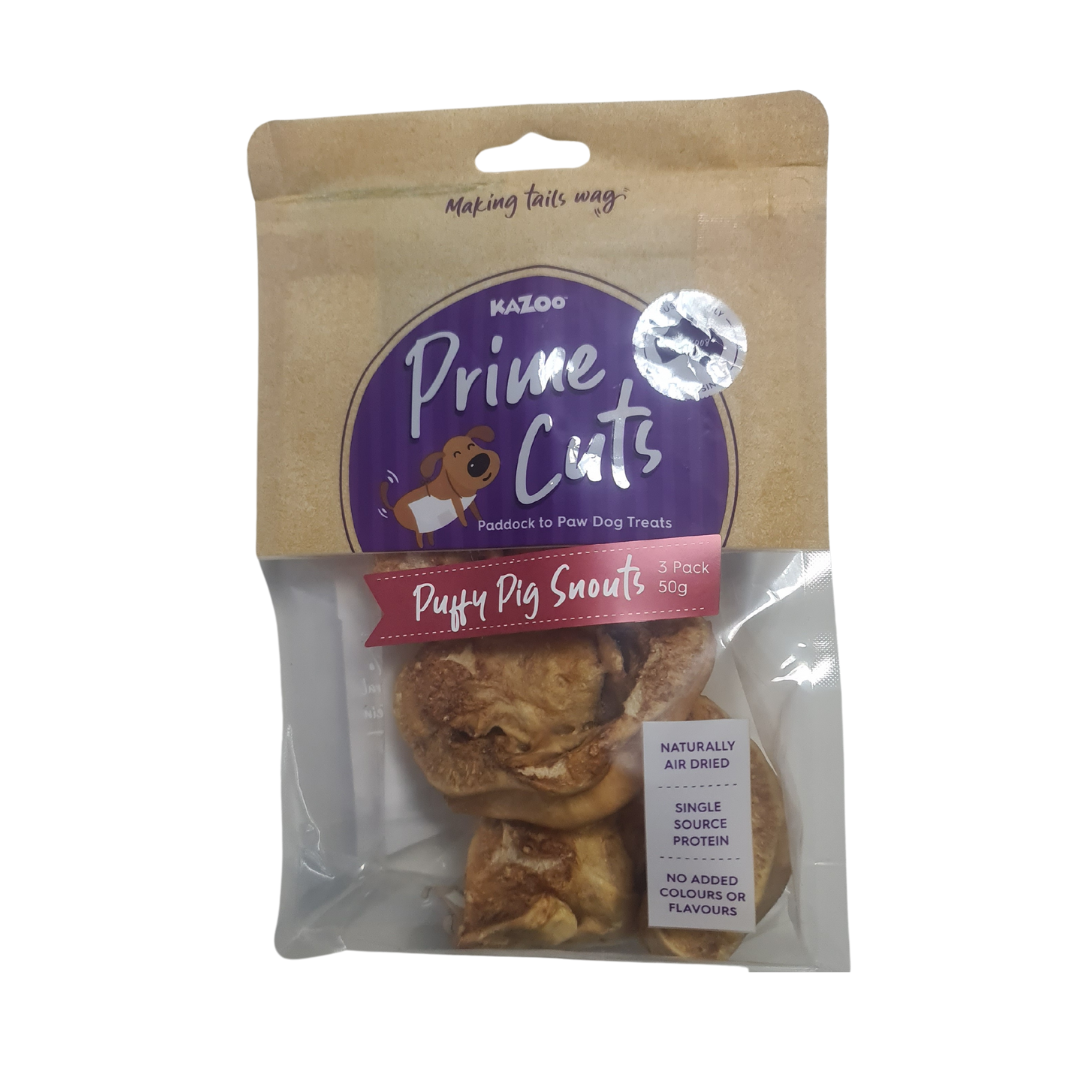 Kazoo Prime Cuts Puffy Pig Snouts 50g (3pk)