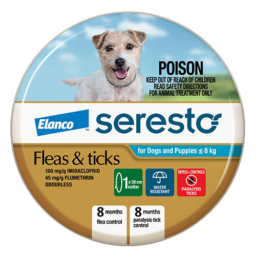 Seresto Collar for Small Dogs 8-Month Flea & Tick Protection