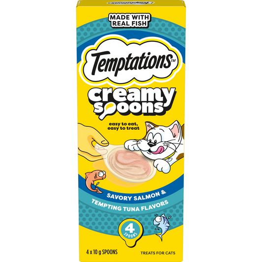 Temptations Creamy Spoons Savoury Salmon and Tempting Tuna