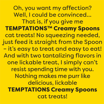 Temptations Creamy Spoons Tasty Chicken and Savoury Salmon 4x10g