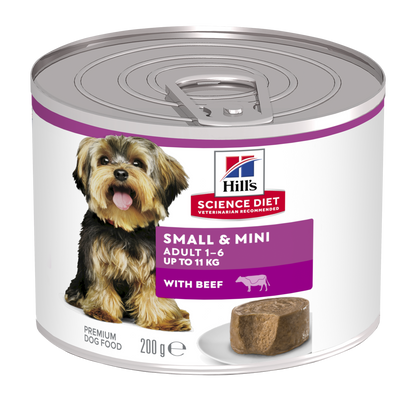 Hill's Science Diet Adult Small & Mini with Beef Canned Dog Food