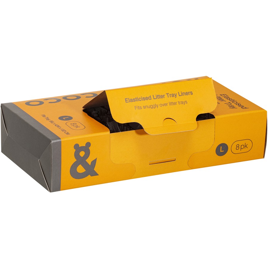 Rufus & Coco Wee Kitty Bio Elasticised Litter Tray Liners Large